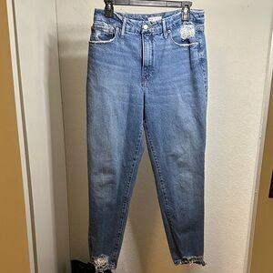 Good American Medium Blue Cropped Jeans